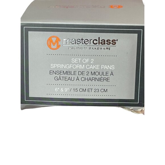 Bakeware Springform Cake Pan 2 PC. 6”&9” Pink Speckled Master Class NEW! - Picture 2 of 5